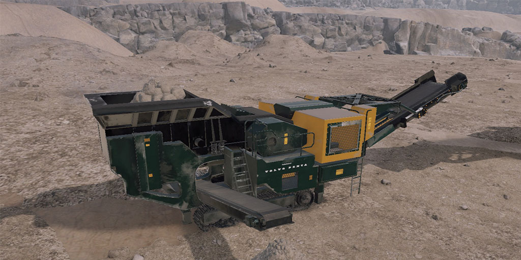 Projektbild från Volvo Stone Crusher.